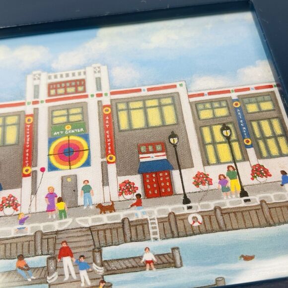 Patricia Palermino Torpedo Factory Art Center Framed Print Folk Art 7X9 VA - Picture 3 of 6